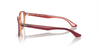 Ray-Ban RX 1627 unisex Red Squared Eyeglasses