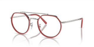 Ray-Ban RX 3765V unisex Red Geometric Eyeglasses