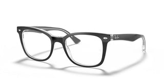 Ray-Ban RX 5285 unisex Black Squared Eyeglasses