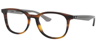 Ray-Ban RX 5356 unisex Havana Geometric Eyeglasses