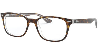 Ray-Ban RX 5375 unisex Havana Squared Eyeglasses