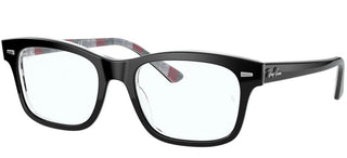 Ray-Ban RX 5383 unisex Black Squared Eyeglasses