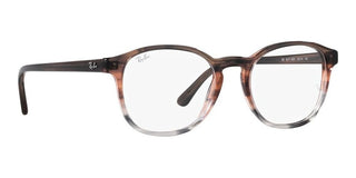 Ray-Ban RX 5417 unisex Red Geometric Eyeglasses