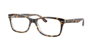 Ray-Ban RX 5428 unisex Havana Squared Eyeglasses