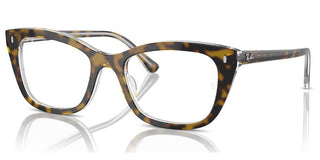 Ray-Ban RX 5433 unisex Havana Squared Eyeglasses