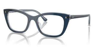 Ray-Ban RX 5433 unisex Blue Squared Eyeglasses