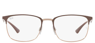 Ray-Ban RX 6421 unisex Brown Geometric Eyeglasses