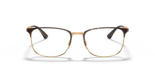 Ray-Ban RX 6421 unisex Havana Geometric Eyeglasses