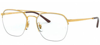 Ray-Ban RX 6444 unisex Gold Pilot Eyeglasses