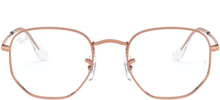 Ray-Ban RX 6448 unisex Rose gold Geometric Eyeglasses