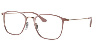 Ray-Ban RX 6466 unisex Brown Geometric Eyeglasses