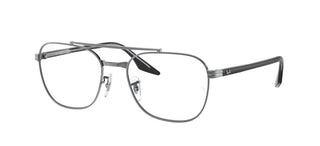 Ray-Ban RX 6485 unisex Ruthenium Squared Eyeglasses