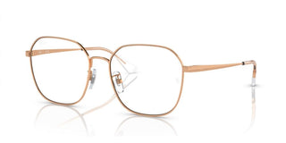 Ray-Ban RX 6490D unisex Rose gold Oversize Eyeglasses