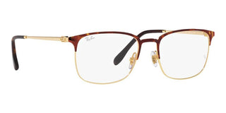 Ray-Ban RX 6494 unisex Havana Squared Eyeglasses