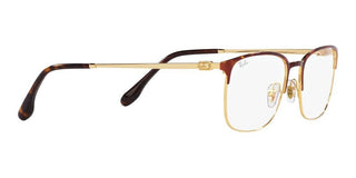 Ray-Ban RX 6494 unisex Havana Squared Eyeglasses