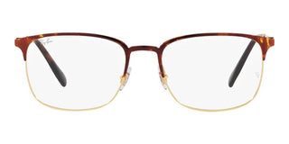 Ray-Ban RX 6494 unisex Havana Squared Eyeglasses