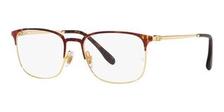 Ray-Ban RX 6494 unisex Havana Squared Eyeglasses