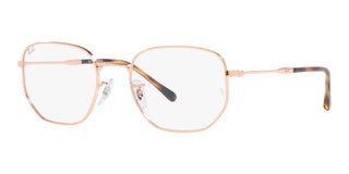 Ray-Ban RX 6496 unisex Rose gold Geometric Eyeglasses