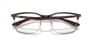 Ray-Ban RX 6518 unisex Ruthenium Squared Eyeglasses