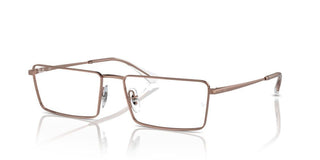 Ray-Ban RX 6541 unisex Brown Geometric Eyeglasses