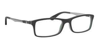 Ray-Ban Active Lifestyle RX 7017 unisex Black Geometric Eyeglasses