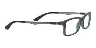 Ray-Ban Active Lifestyle RX 7017 unisex Black Geometric Eyeglasses