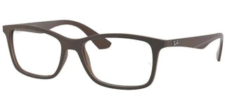 Ray-Ban RX 7047 unisex Brown Geometric Eyeglasses