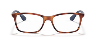 Ray-Ban RX 7047 unisex Havana Geometric Eyeglasses