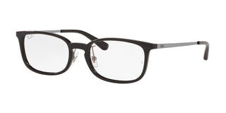 Ray-Ban RX 7182D unisex Black Geometric Eyeglasses