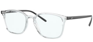 Ray-Ban RX 7185 unisex Transparent Geometric Eyeglasses