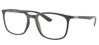 Ray-Ban RX 7199 unisex Brown Geometric Eyeglasses