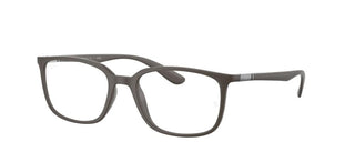 Ray-Ban RX 7208 unisex Brown Squared Eyeglasses