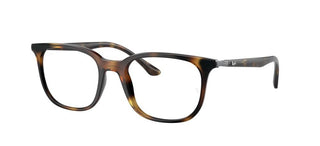 Ray-Ban RX 7211 unisex Havana Squared Eyeglasses