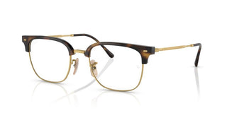 Ray-Ban RX 7216 unisex Havana Squared Eyeglasses