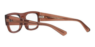 Ray-Ban RX 7218 unisex Brown Squared Eyeglasses