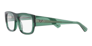 Ray-Ban RX 7218 unisex Green Squared Eyeglasses