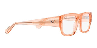 Ray-Ban RX 7218 unisex Orange Squared Eyeglasses