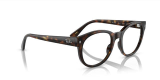 Ray-Ban RX 7227 unisex Havana Squared Eyeglasses