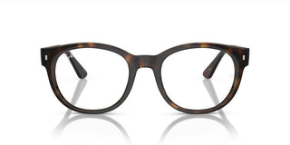 Ray-Ban RX 7227 unisex Havana Squared Eyeglasses