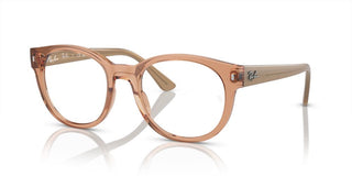 Ray-Ban RX 7227 unisex Brown Squared Eyeglasses