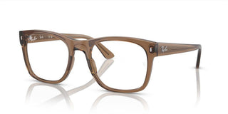 Ray-Ban RX 7228 unisex Brown Squared Eyeglasses