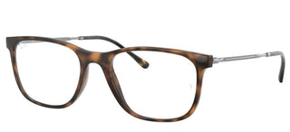 Ray-Ban RX 7244 unisex Havana Squared Eyeglasses