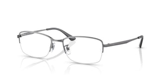 Ray-Ban RX 8774D unisex Ruthenium Geometric Eyeglasses