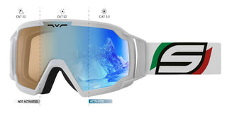 Salice SALICE 618 ITA unisex White Visor Goggle