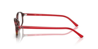 Ray-Ban SAM RX 5432 unisex Red Rectangle Eyeglasses