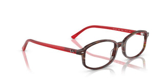 Ray-Ban SAM RX 5432 unisex Red Rectangle Eyeglasses