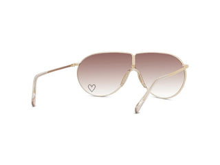 STELLA MCCARTNEY Love Heart SC40064I women Gold Pilot Sunglasses