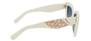 Salvatore Ferragamo SF1023S women White Butterfly Sunglasses