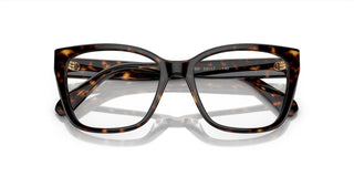 Swarovski Sk2008 Women Havana Squared Eyeglasses