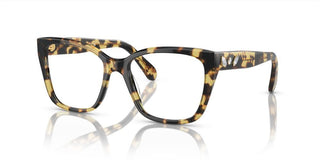 Swarovski Sk2008 Women Havana Squared Eyeglasses